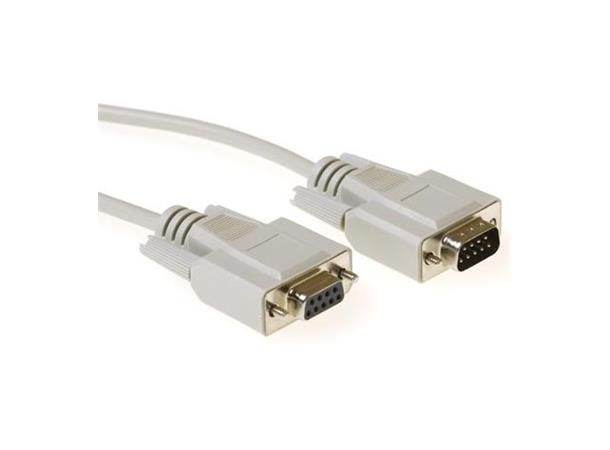 Seriellkabel RS232, 1.0m DB 9-pin han til DB 9-pin hun